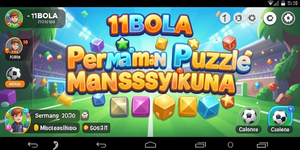 Screenshot gameplay 11BOLA menampilkan tantangan Puzzle yang menarik.