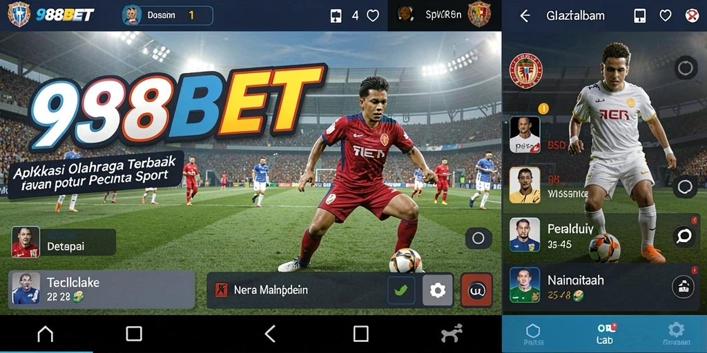 Screenshot gameplay mengasyikkan dari 988BET yang menampilkan taruhan olahraga.