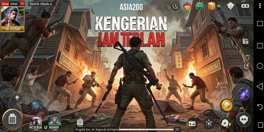 Screenshot gameplay ASIA200 menampilkan petualangan menyeramkan.
