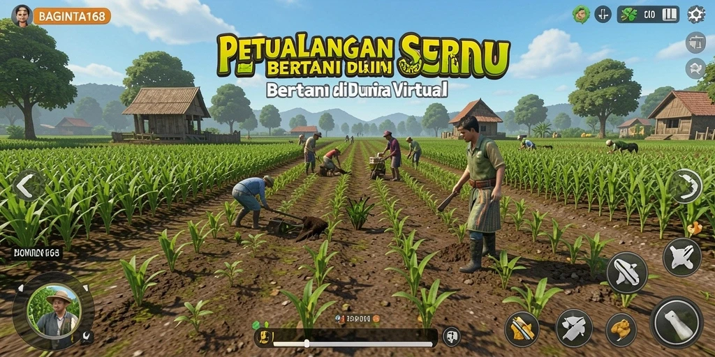 Tampilan permainan BAGINTA168 yang menyenangkan saat bertani.