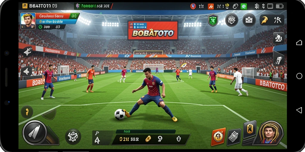 Gameplay seru di lapangan sepak bola BOBATOTO.
