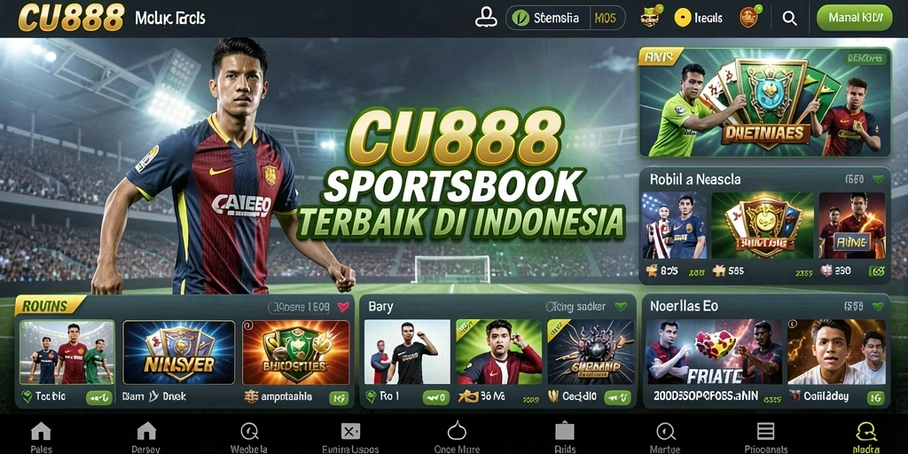 Tampilan menarik CU888 dengan berbagai opsi taruhan olahraga.
