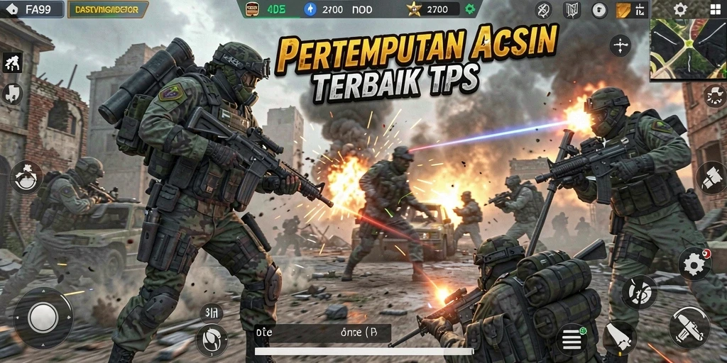 Tampilan gameplay seru dalam FA99 dengan aksi pertempuran yang mendebarkan.