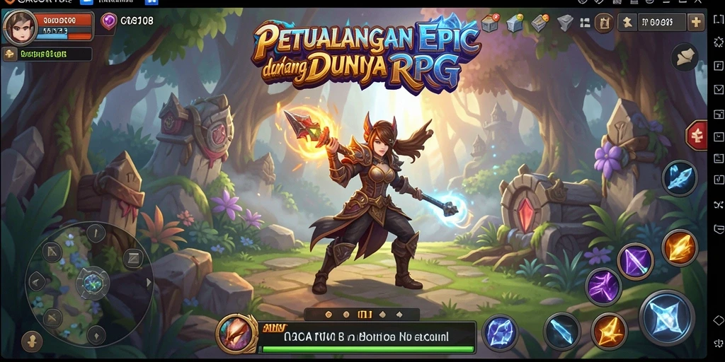 Tampilan gameplay GACOR108 di dunia RPG yang menakjubkan.