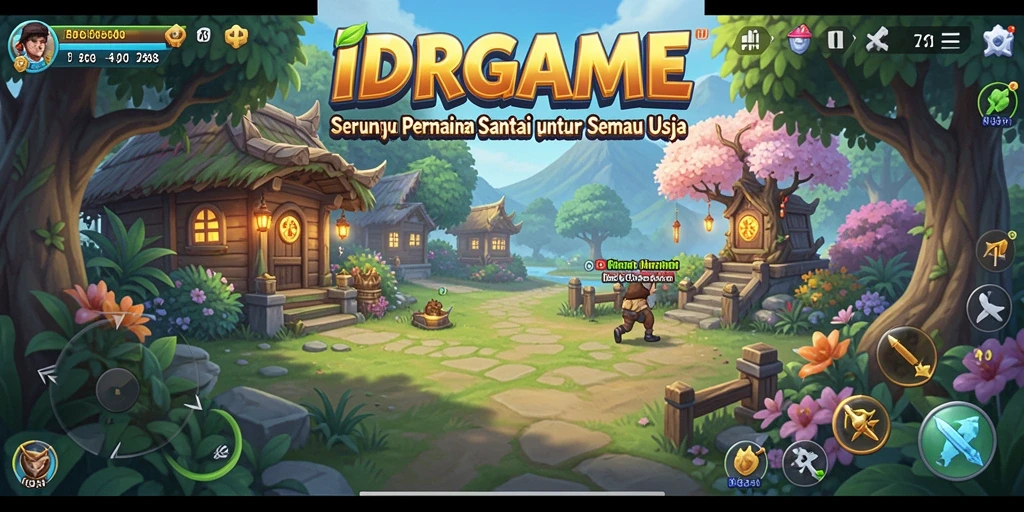Screenshot gameplay IDRGAME yang menunjukkan keseruan permainan casual.