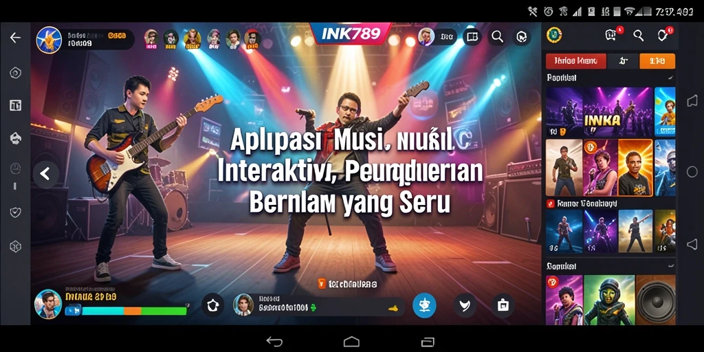 Tampilan gameplay INK789 yang menampilkan interaksi musik yang mengasyikkan.