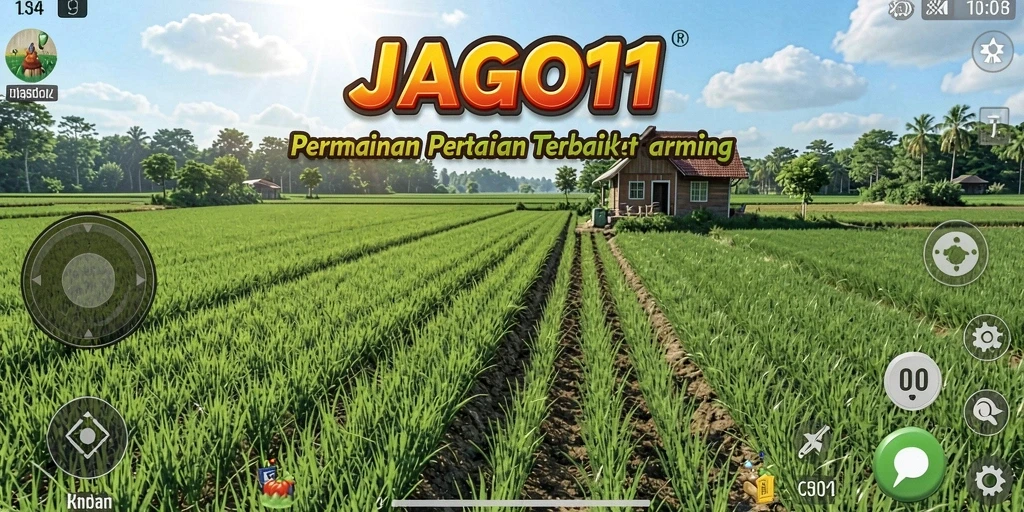 Tampilan gameplay JAGO11 yang menarik saat mengelola ladang pertanian.