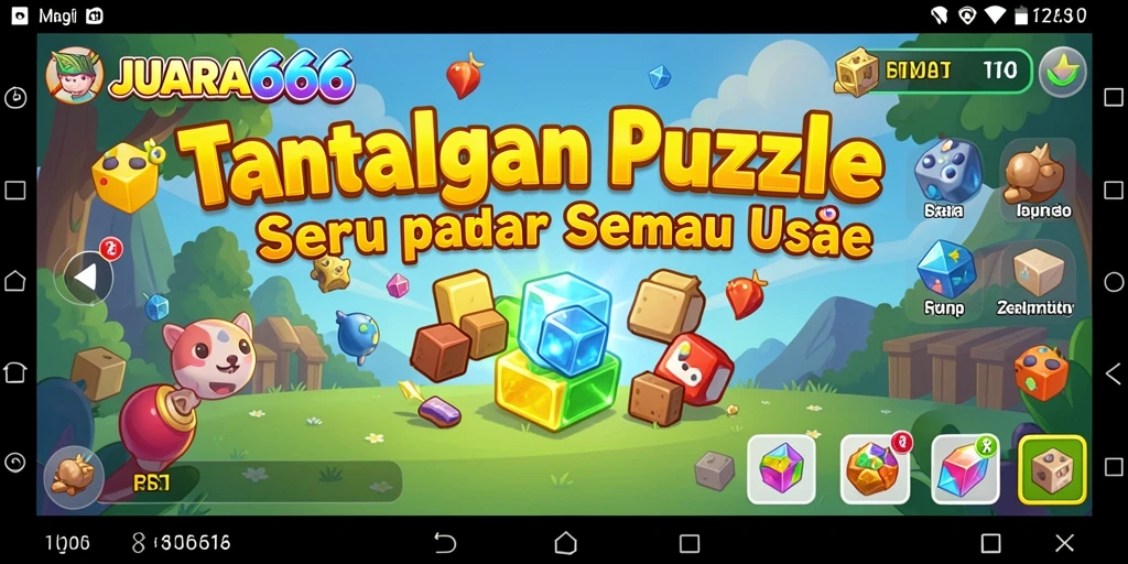 Screenshot gameplay JUARA666 yang menunjukkan tantangan puzzle yang menarik.