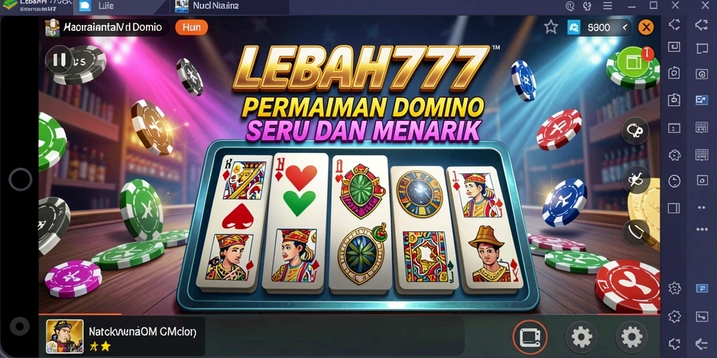 Gameplay seru LEBAH777 dengan tampilan menarik dari permainan Domino.