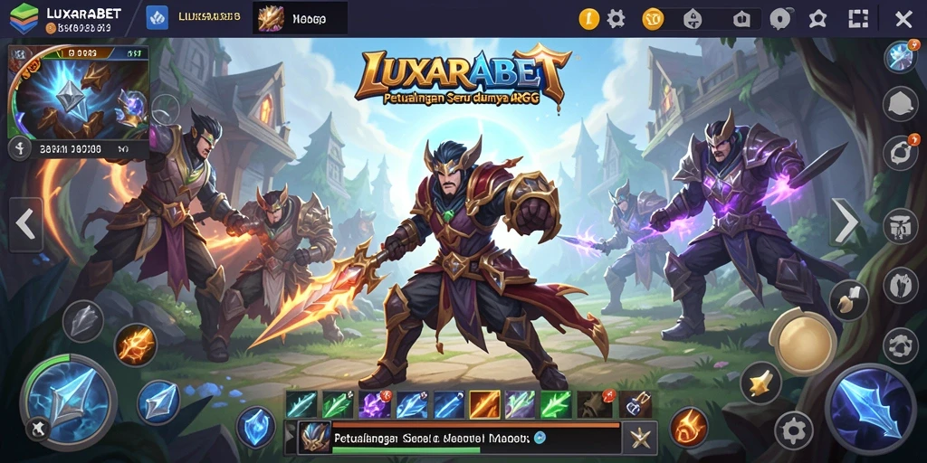 Tampilan gameplay epik dalam dunia ARPG LUXARABET.