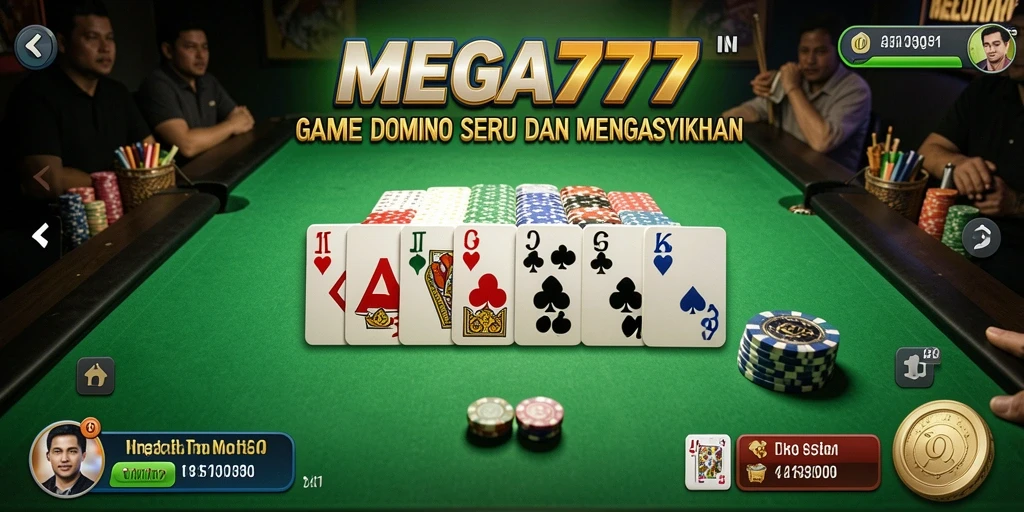 Tampilan gameplay domino yang menarik dan interaktif.