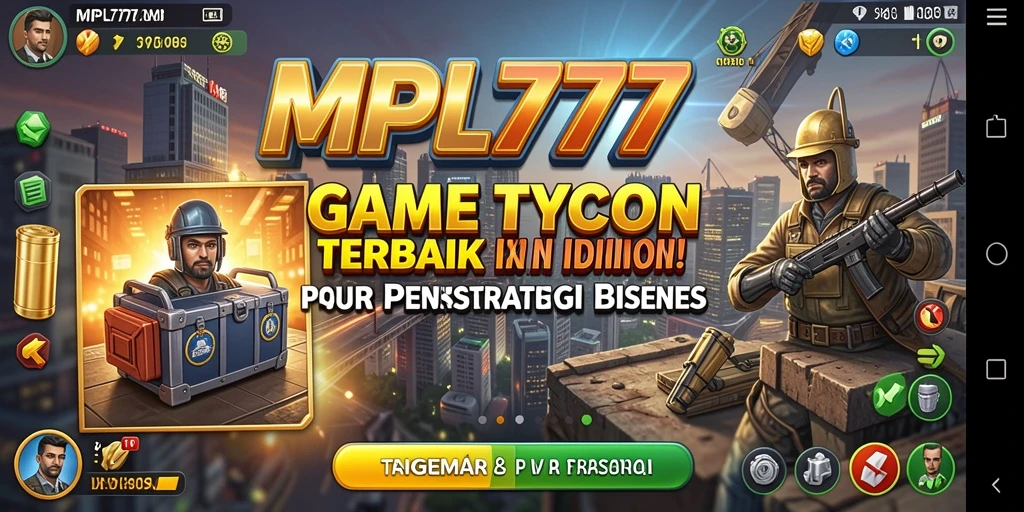 Tampilan gameplay MPL777 yang menggambarkan strategi dalam berkembangnya bisnis.