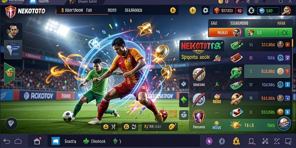 Tampilan gameplay pengguna aplikasi Sportsbook NEKOTOTO.