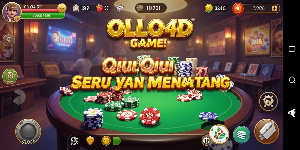 Tampilan gameplay seru dari OLLO4D yang menantang pemain QiuQiu.