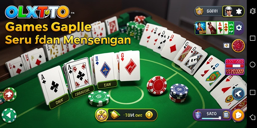 Screenshot menunjukkan momen seru bermain game Gaple OLXTOTO.