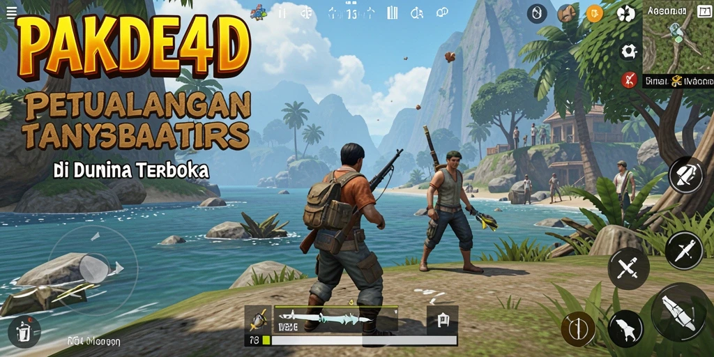 Menampilkan aksi seru di dunia terbuka PAKDE4D.