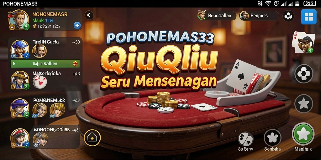 Tampilan gameplay seru dalam POHONEMAS33 yang penuh strategi QiuQiu.