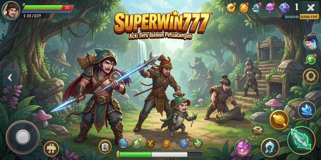 Screenshot menunjukkan aksi seru di dalam game SUPERWIN777.