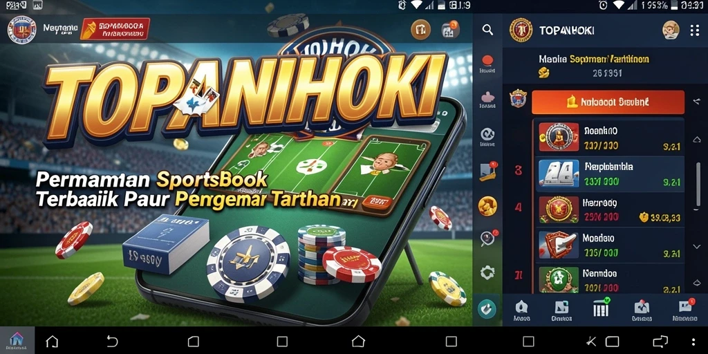 Tampilan gameplay Sportsbook yang menegangkan dan menarik dari TOPANHOKI.