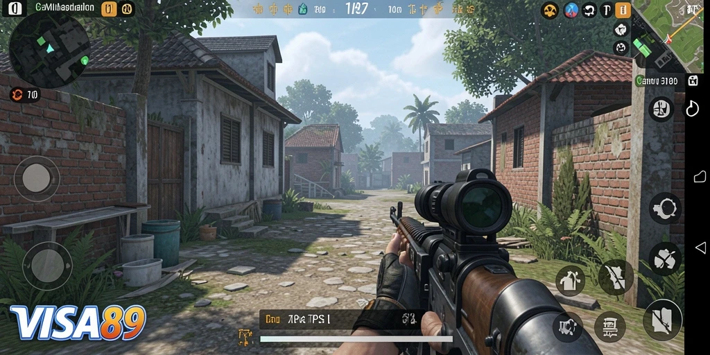 Gameplay seru dan menegangkan dari VISA89 dengan aksi tembak-menembak.